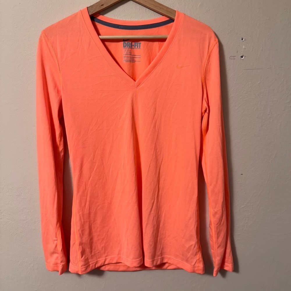 Nike Dri-Fit orange running top Size Small